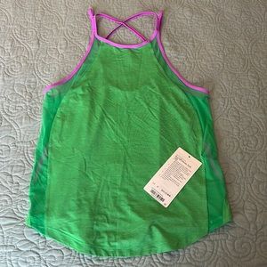 lululemon. Run off-route tank. SeaWheeze. Green. Purple/pink. NWT.